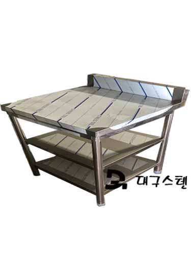 대구스텐) 2단 작업대-900 빽