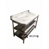 대구스텐) 2단 작업대-1200 빽